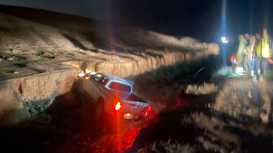 מרדף משטרתי בנגב: מבריח אמל"ח איבד שליטה על הרכב ונהרג (צילום: תיעוד מבצעי מד"א)