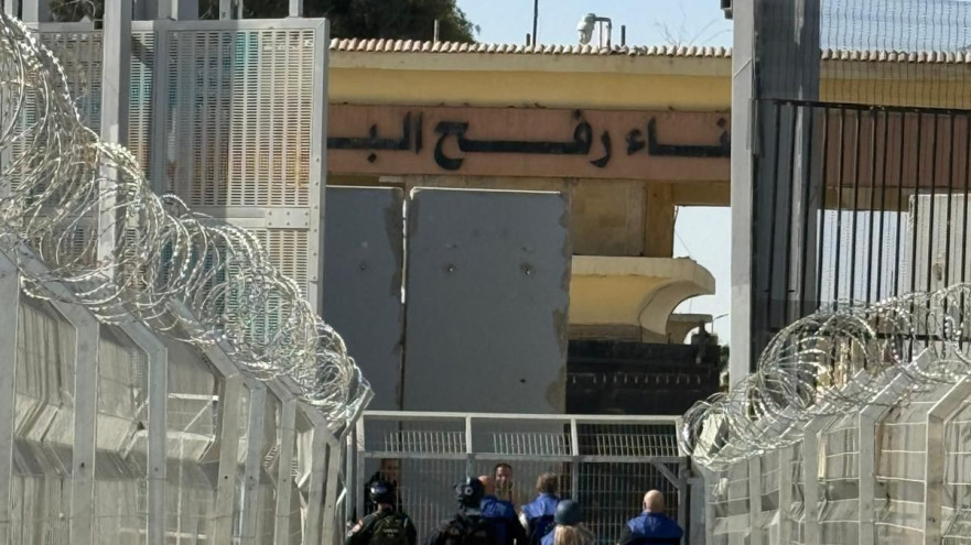 פתיחת מעבר רפיח (צילום: ללא קרדיט)