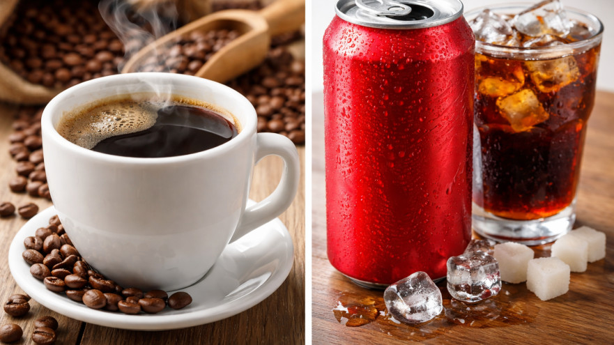 קפה חם ושתיית קולה קרה (צילום: AI)