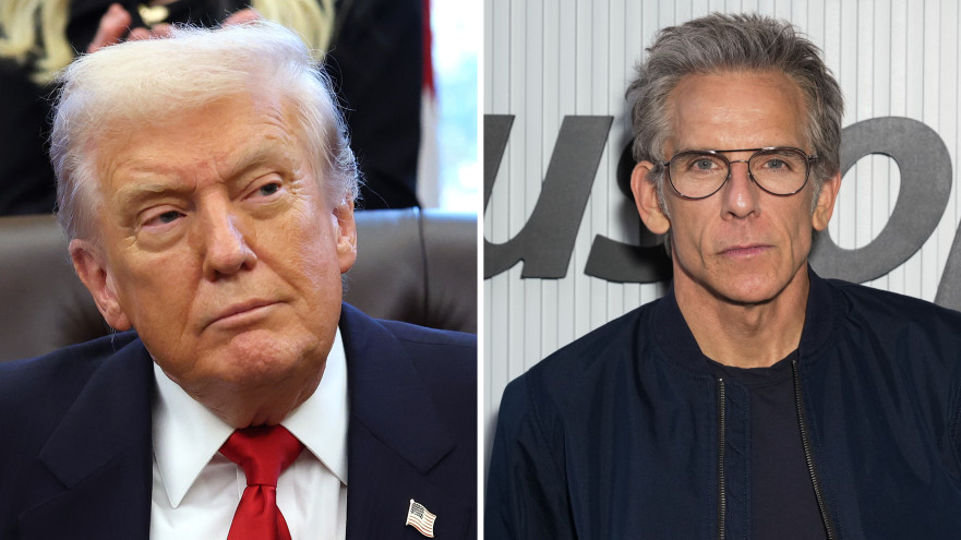 בן סטילר, דונלד טראמפ (צילום:  Anna Moneymaker/Getty Images,John Nacion/Getty Images)