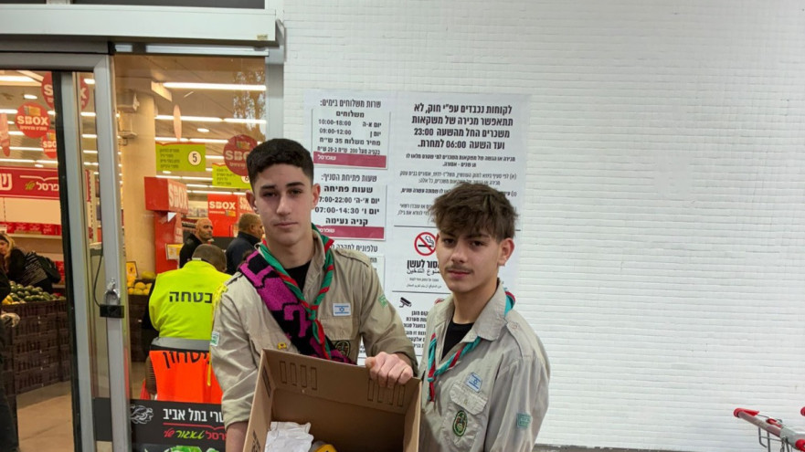 התנדבות של חניכי תנועת הצופים  (צילום: תנועת הצופים)