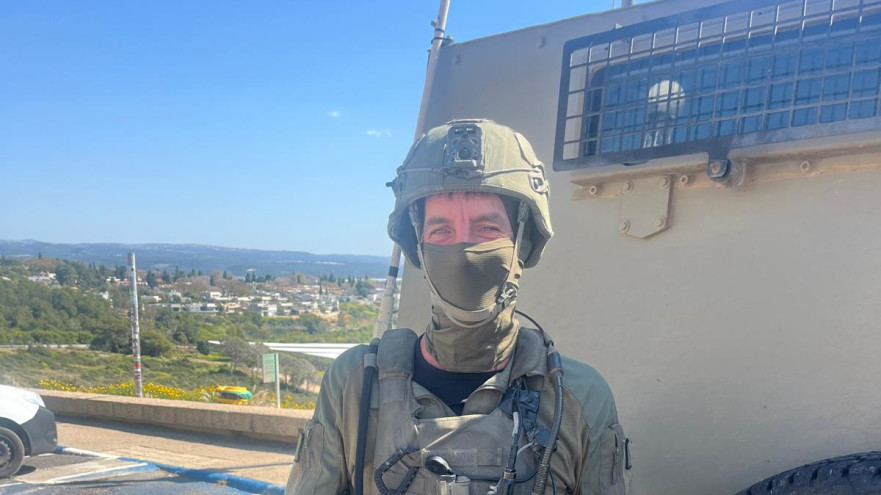 סא"ל ד', מפקד גדוד גבעתי בחטיבה 5 (צילום: אבי אשכנזי)