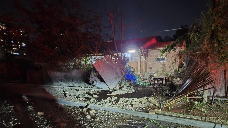 זירת נפילה במרכז (צילום: רשתות חברתיות, שימוש לפי סעיף 27 א')