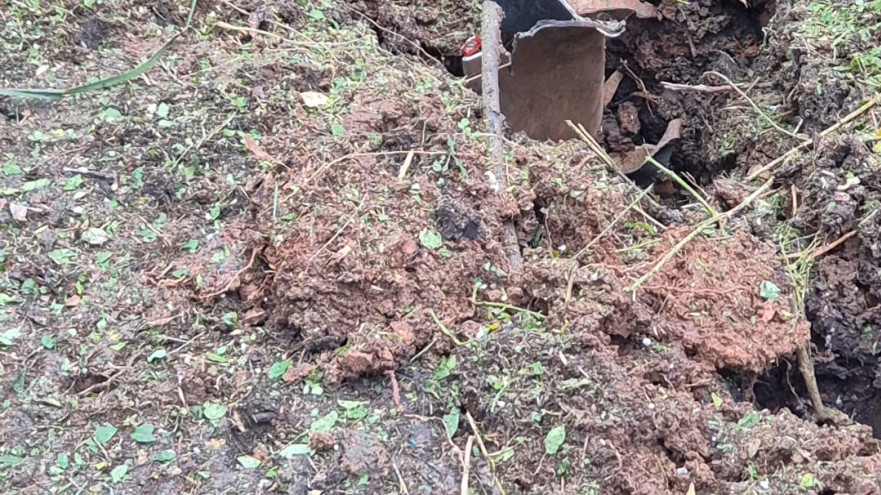 נפילת פריטי אמל״ח באזור הגליל העליון (צילום: דוברות המשטרה)