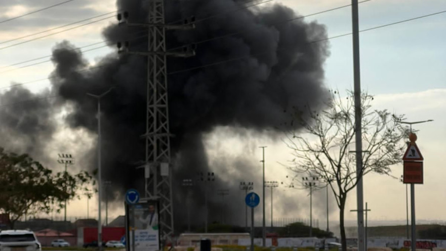 תיעוד הפגיעה במתחם האימונים (צילום: שימוש לפי סעיף 27א')