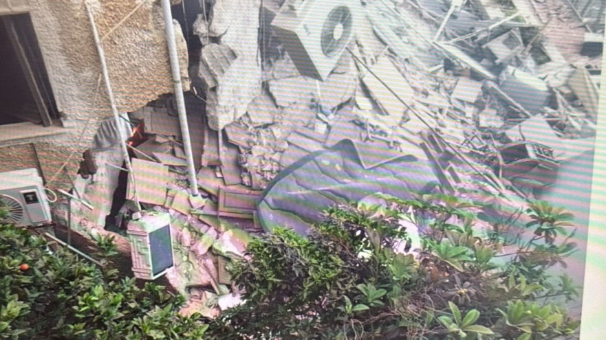 נפילה בחיפה (צילום: שימוש לפי סעיף 27א')