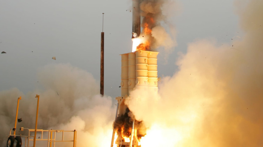 טיל ה"חץ". מנוע של "תומר" (צילום: יח"צ)