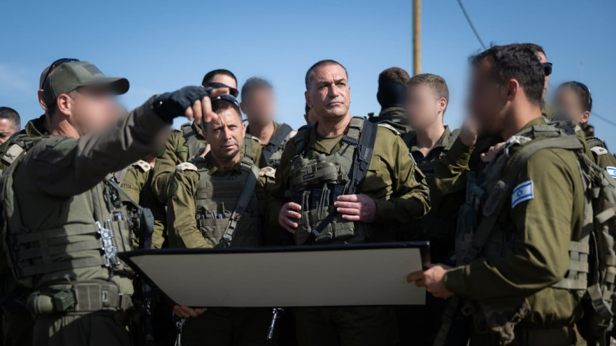 הרמטכ"ל אייל זמיר בסיור והערכת מצב בצפון השומרון (צילום: דובר צה"ל)