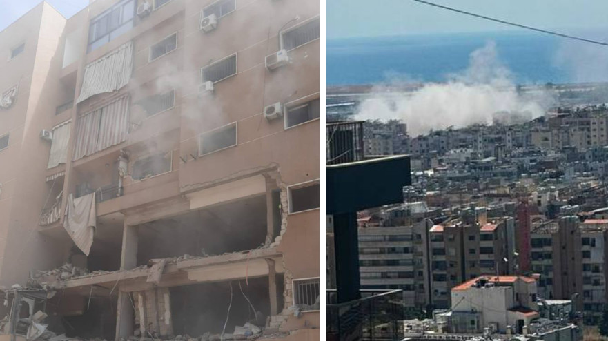 תקיפת צה"ל בלבנון (צילום: רשתות ערביות)