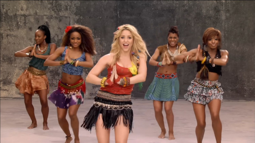 שאקירה מתוך הקליפ של "WAKA  WAKA" (צילום: צילום מסך יוטיוב)