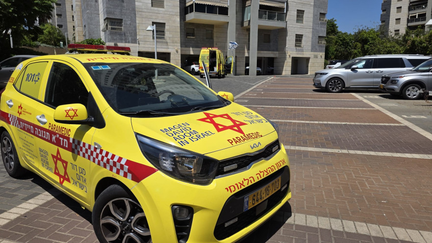 מזירת הרצח ברחובות (צילום: תיעוד מבצעי מד"א)