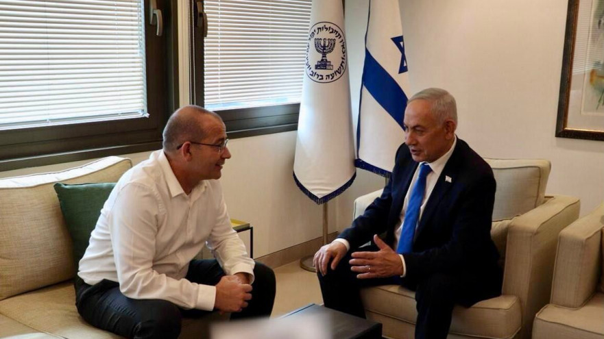 בנימין נתניהו, רומן גופמן (צילום: ללא קרדיט)