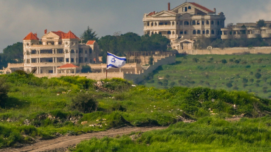 דגל ישראל בלבנון (צילום: אייל מרגולין, פלאש 90)