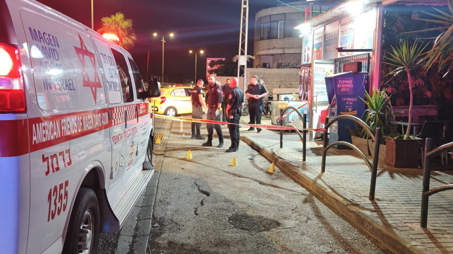 זירת האירוע בחיפה (צילום: תיעוד מבצעי מד"א,רועי סלומון תיעוד מבצעי מד"א)