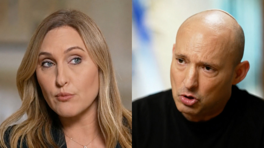 נפתלי בנט מתראיין אצל קרן מרציאנו (צילום: צילום מסך ערוץ 12)