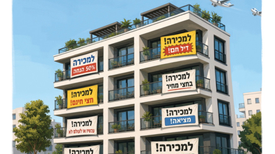 דירה שהיום מוכרים ב-4 מיליון, תימכר ב-2 מיליון (צילום: איור: אופיר בגון)