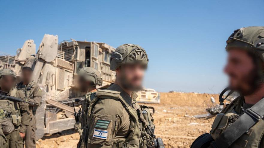 פעילות כוחות חטיבה 188 בדרום רצועת עזה, מזרחית לקו הצהוב (צילום: דובר צה"ל)