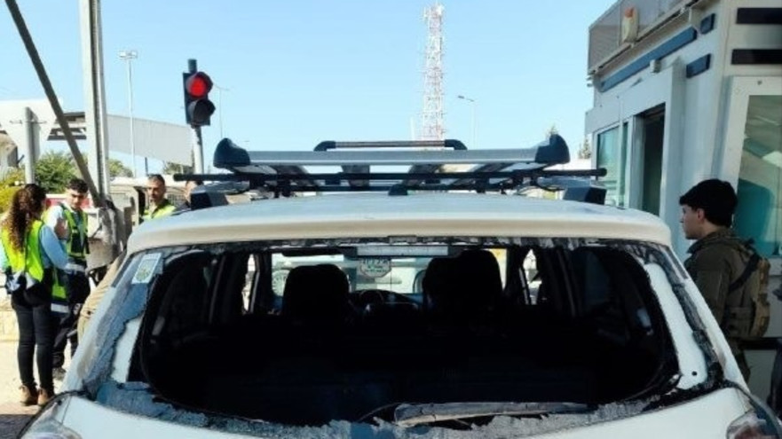 רכב ישראלי נכנס לג'נין (צילום: שימוש לפי סעיף 27א')
