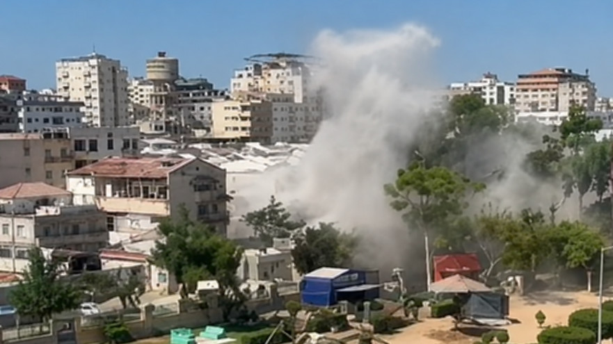 תיעוד אחד החיסולים בעזה (צילום: דובר צה"ל)