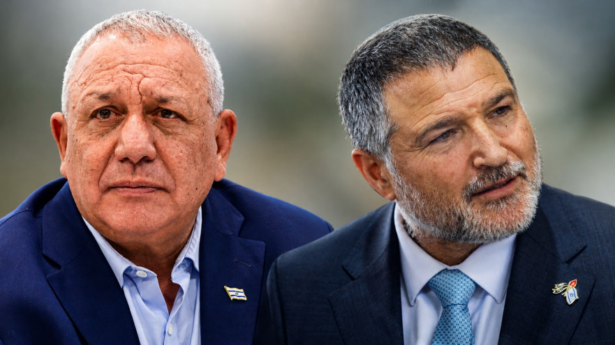 דוד זיני, גדי איזנקוט (צילום: אבשלום ששוני, פלאש 90,חיים גולדברג פלאש 90)