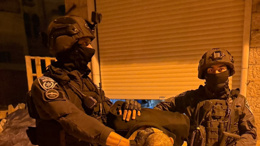 מעצר בחברון (צילום: דוברות המשטרה)
