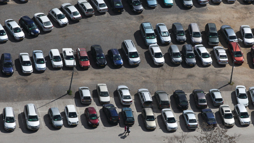 מגרש חניה (צילום: נתי שוחט, פלאש 90)