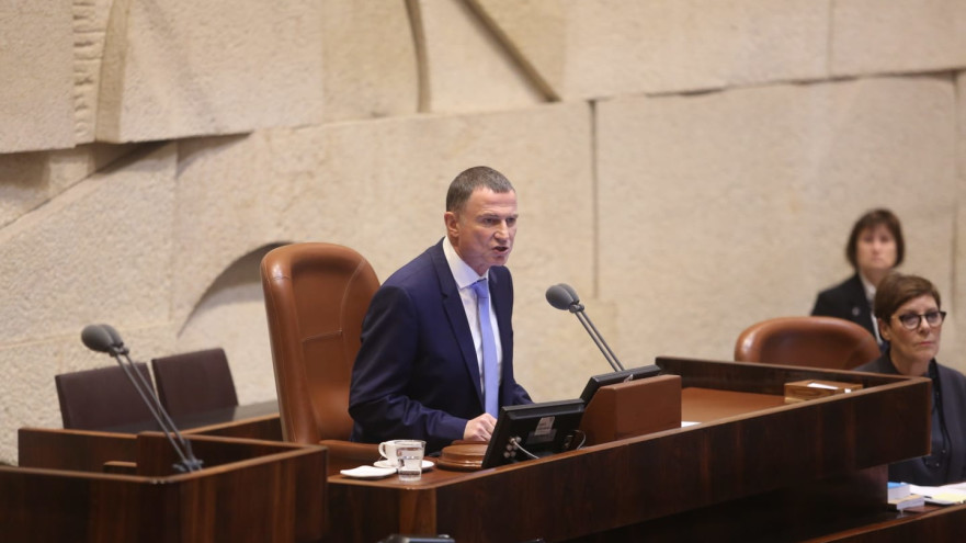 יולי אדלשטיין במליאת הכנסת (צילום: מרק ישראל סלם)