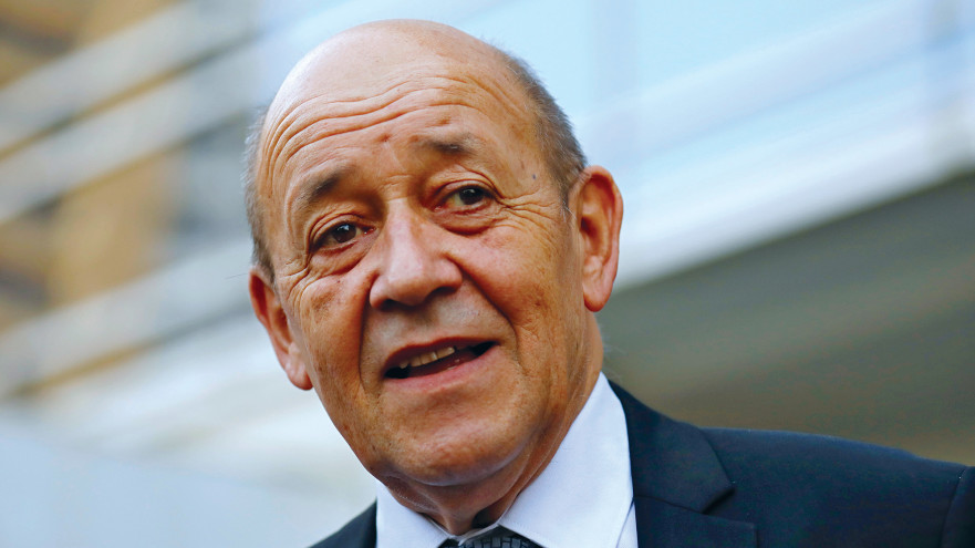 שר החוץ הצרפתי, איב לה דריאן (צילום: רויטרס)