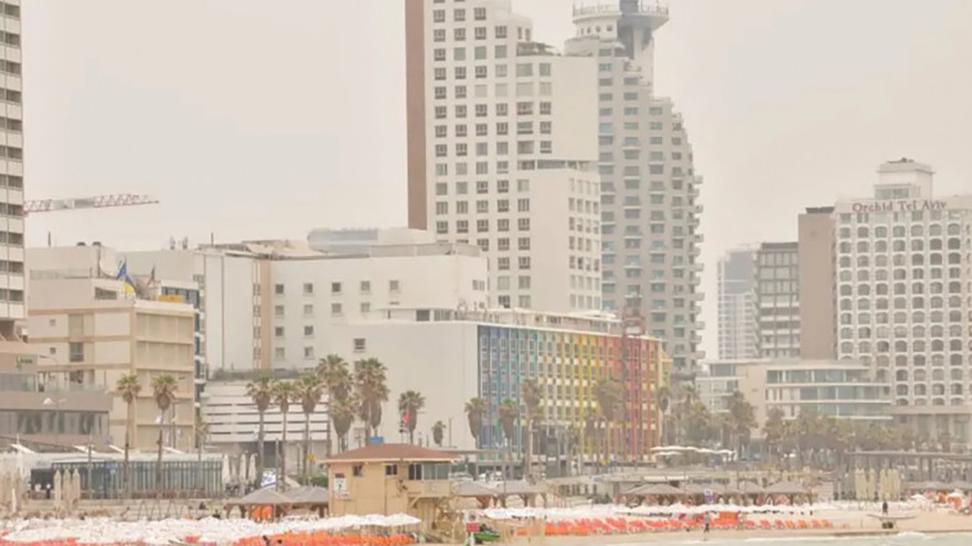 זיהום אוויר בתל אביב (צילום: אבשלום ששוני)