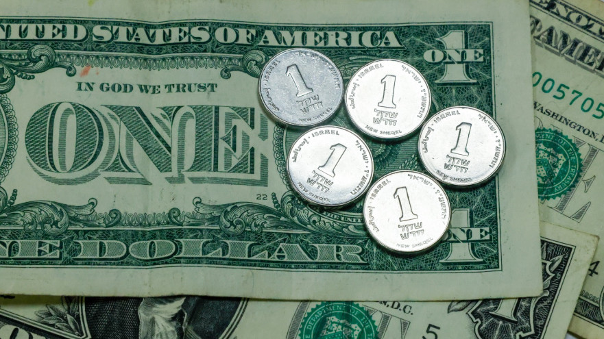 השקל מול הדולר, אילוסטרציה (צילום: מרק ישראל סלם)