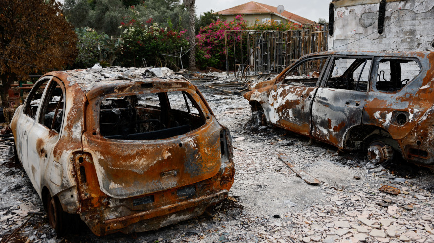 הרס בנתיב העשרה אחרי שבעה באוקטובר (צילום: רויטרס)
