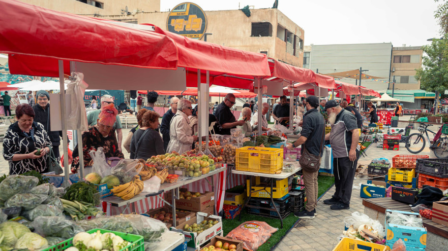 שוק האיכרים בבאר שבע  (צילום: דניאל יאסנו)