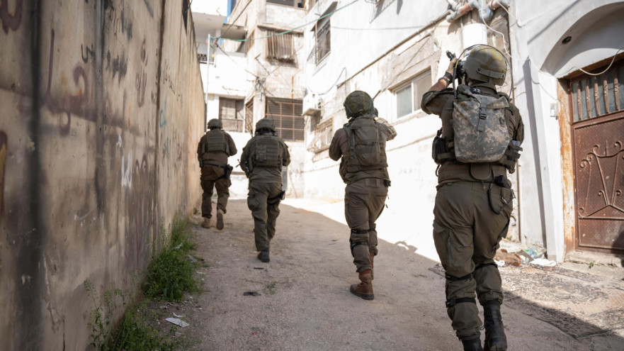 פעילות הכוחות בשכם (צילום: דובר צה"ל)