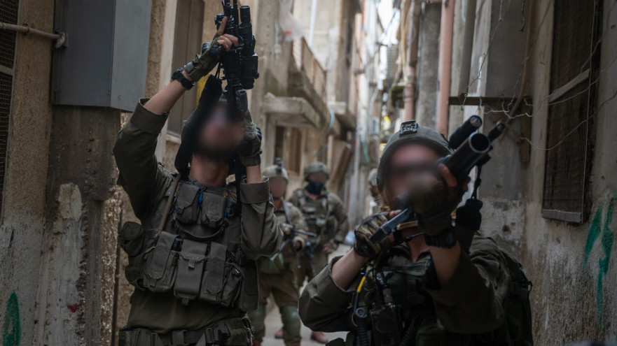 פעילות הכוחות בבלאטה שבחטיבת שומרון (צילום: דובר צה"ל)