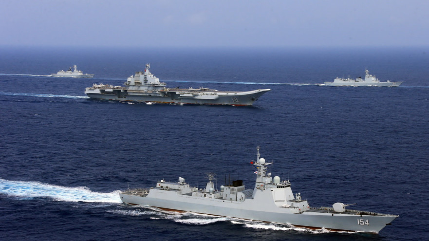 תרגיל של צבא סין באוקיינוס השקט (צילום: רויטרס)