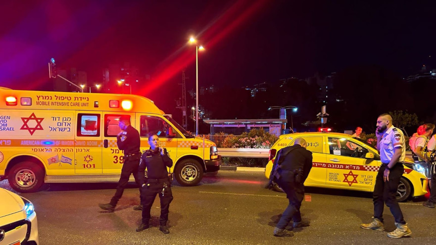 אמבולנסים ומשטרה, ארכיון (צילום: תיעוד מבצעי מד"א)