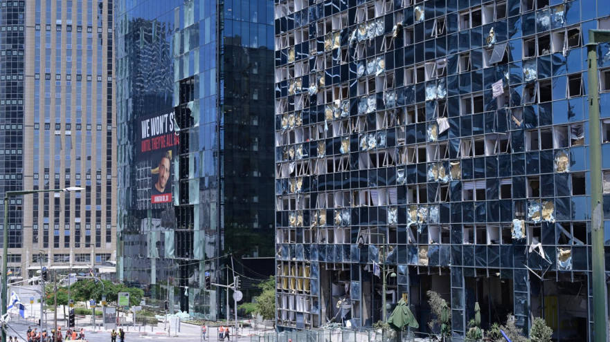 הרס ברמת גן (צילום: אבשלום ששוני)