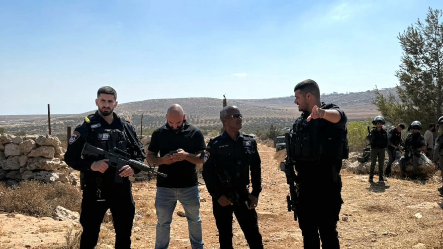 ניסיון הפיגוע בבנימין - כוחות משטרה בזירה