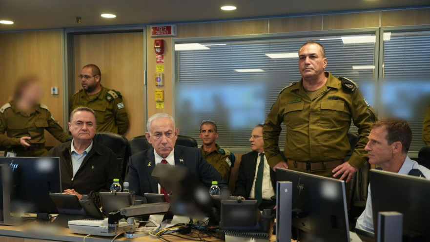 נתניהו, כ"ץ והרמטכ"ל זמיר ברגע התקיפות בתימן 