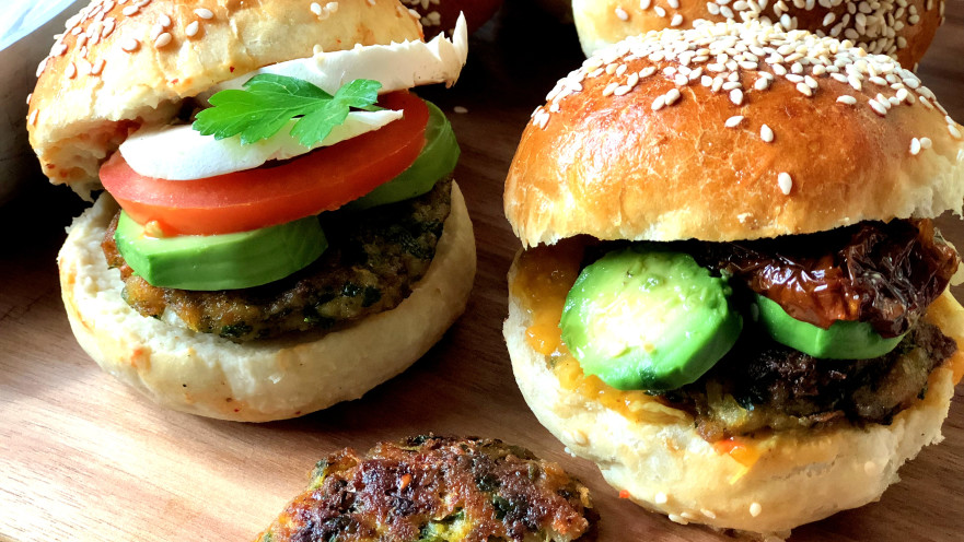 כריך קציצת ירק של פסקל