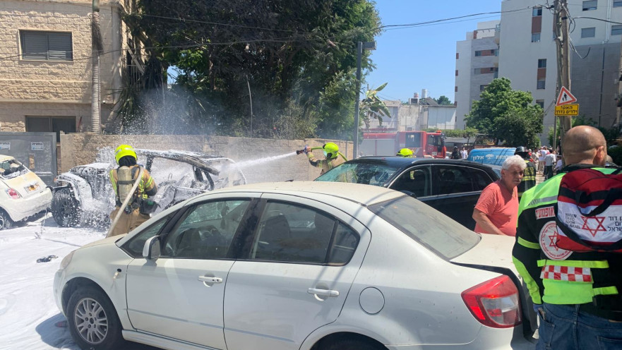 רכב התפוצץ ביפו
