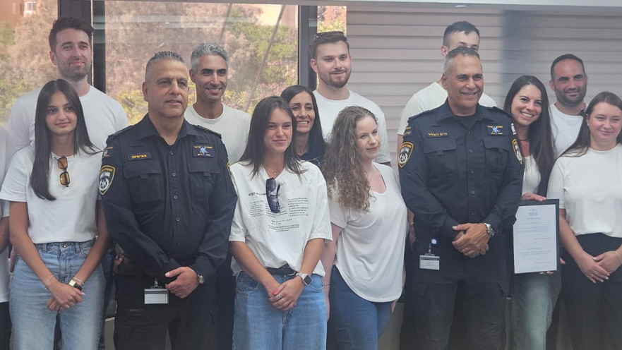 טקס השבעה שנערך במטה מחוז דרום