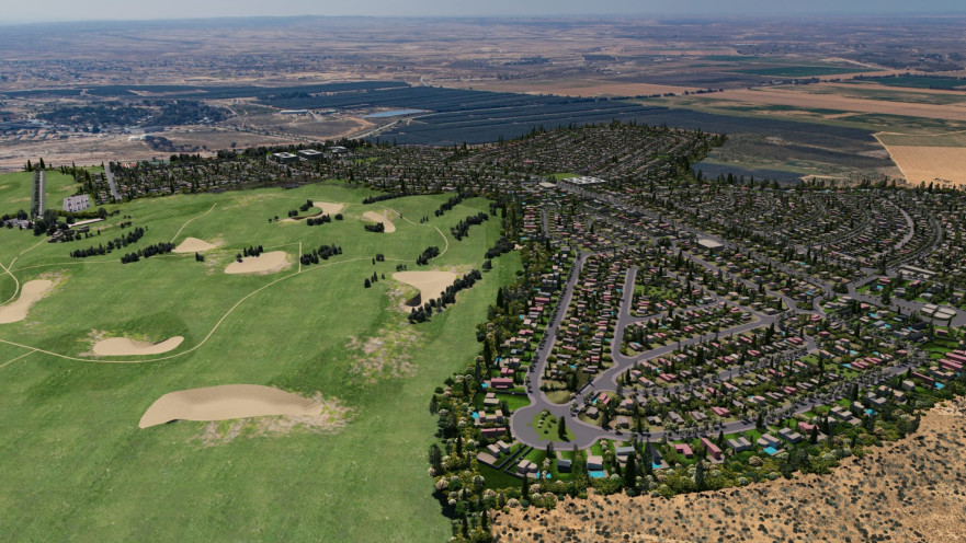 הדמיה של פארק התעסוקה שצפוי לקום בנווה תמרים