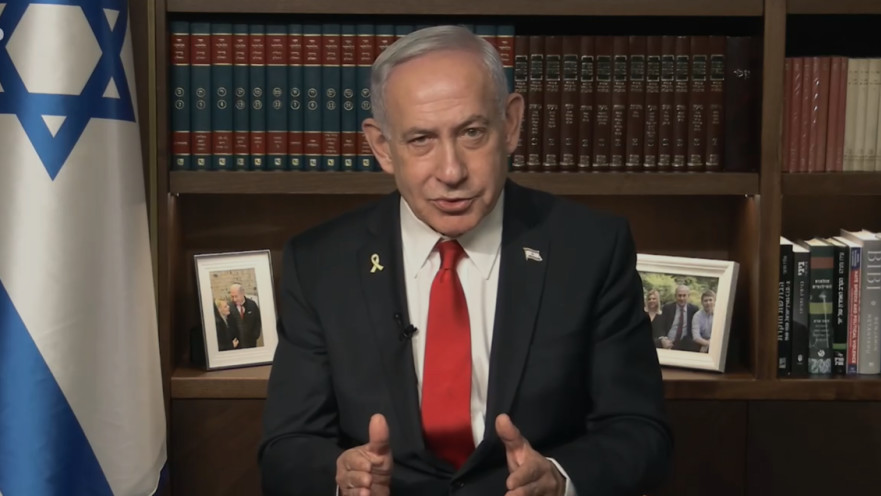 ראש הממשלה בנימין נתניהו, מתוך הסרטון נגד המפגינים