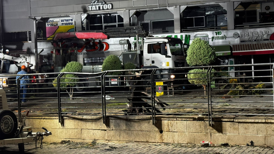 זירת נפילת הכטב"ם באילת