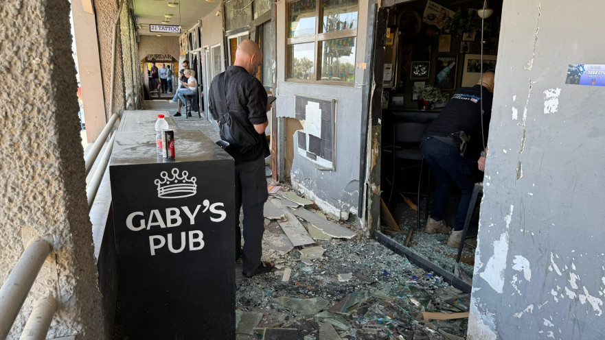 זירת נפילת הכטב"ם באילת