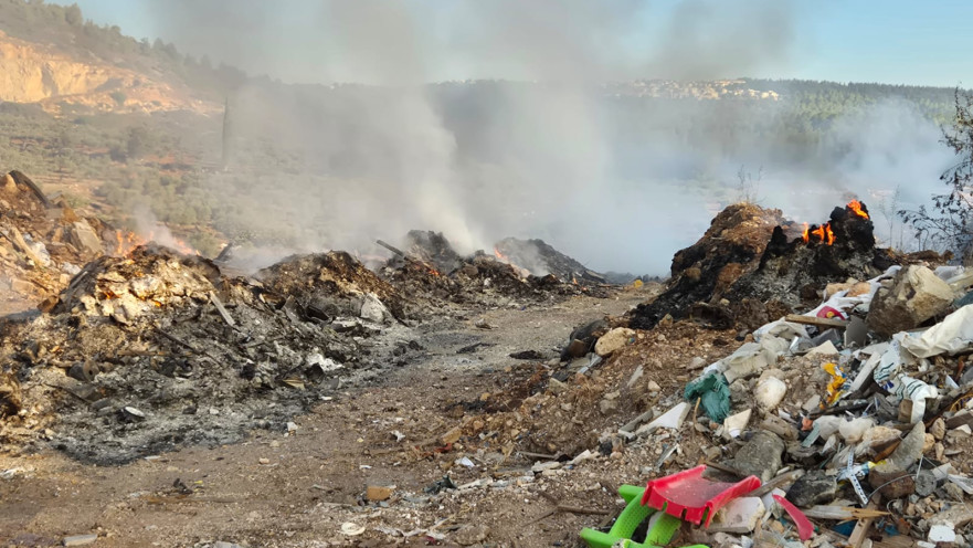 שריפות פסולת בלתי חוקיות בגליל