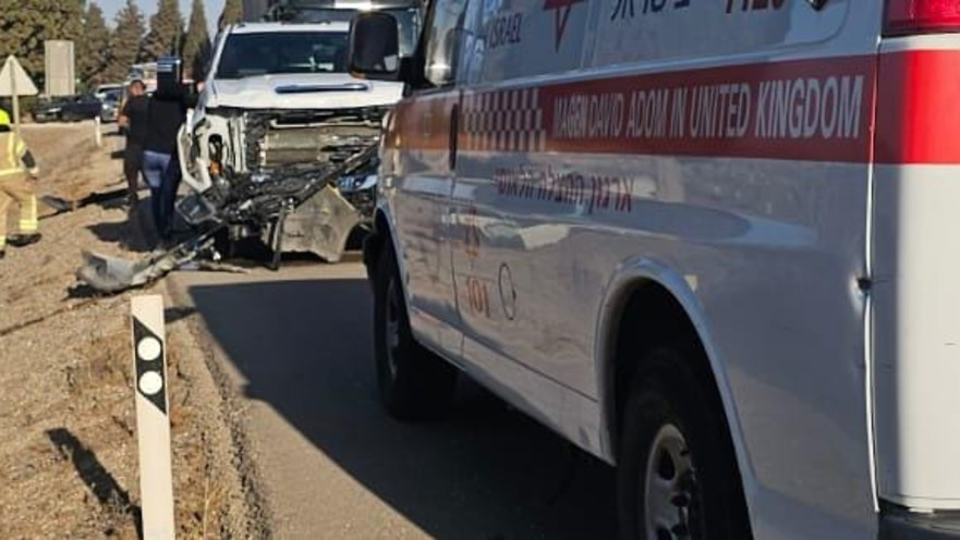 תיעוד מזירת התאונה 