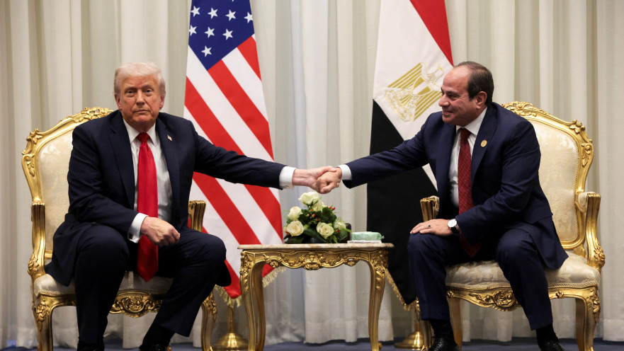 דונלד טראמפ, עבד אל-פתאח א-סיסי בשארם א-שייח'