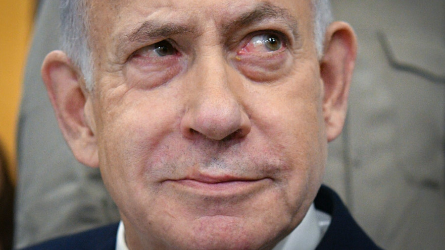 בנימין נתניהו במהלך הדיון בבית המשפט